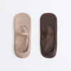2 paires de chaussettes invisibles en coton mélangé pour le yoga et le Pilates avec bande croisée 2 paires de chaussettes invisibles en coton mélangé pour le yoga et le Pilates avec bande croisée