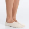 2 paires de chaussettes invisibles en microfibre côtelée à tige haute