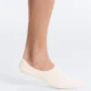 2 paires de chaussettes invisibles en microfibre côtelée à tige haute