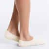 2 paires de chaussettes invisibles en microfibre côtelée à tige haute