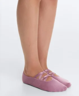 2 paires de chaussettes invisibles en mélange de polyamide pour le yoga et le Pilates, avec doubles bandes élastiques