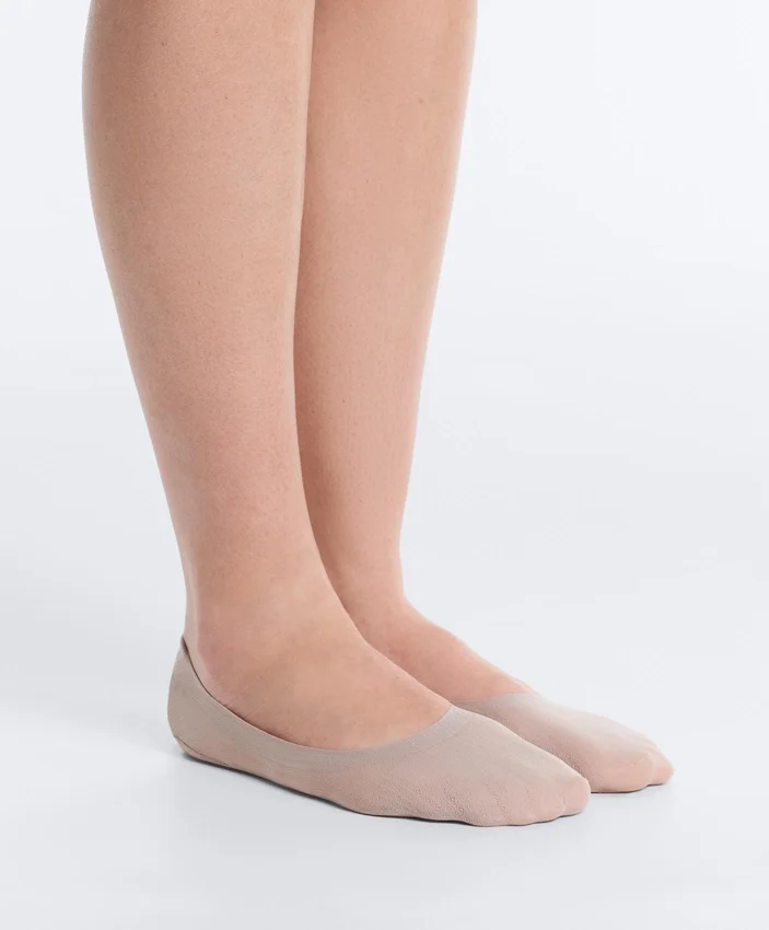 2 paires de chaussettes invisibles mi-haut en mélange de coton 2 paires de chaussettes invisibles mi-haut en mélange de coton