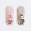 2 paires de chaussettes rembourrées en coton mélangé pour le yoga et le Pilates avec sangles croisées 2 paires de chaussettes rembourrées en coton mélangé pour le yoga et le Pilates avec sangles croisées
