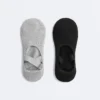 2 paires de chaussettes rembourrées en coton mélangé pour le yoga et le Pilates avec sangles croisées 2 paires de chaussettes rembourrées en coton mélangé pour le yoga et le Pilates avec sangles croisées