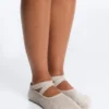 2 paires de chaussettes rembourrées en coton mélangé pour le yoga et le Pilates avec sangles croisées 2 paires de chaussettes rembourrées en coton mélangé pour le yoga et le Pilates avec sangles croisées