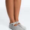 2 paires de chaussettes rembourrées en coton mélangé pour le yoga et le Pilates avec sangles croisées 2 paires de chaussettes rembourrées en coton mélangé pour le yoga et le Pilates avec sangles croisées