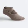 2 paires de chaussettes rembourrées en coton mélangé pour le yoga et le Pilates avec sangles croisées 2 paires de chaussettes rembourrées en coton mélangé pour le yoga et le Pilates avec sangles croisées