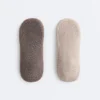 2 paires de chaussettes rembourrées en coton mélangé pour le yoga et le Pilates avec sangles croisées 2 paires de chaussettes rembourrées en coton mélangé pour le yoga et le Pilates avec sangles croisées