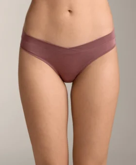 3 culottes brésiliennes à coupe en V en mélange de modal