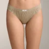 3 Culottes brésiliennes en mélange de coton avec logo en côtes