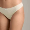 3 Culottes brésiliennes en mélange de coton avec logo en côtes