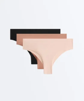 3 culottes brésiliennes en mélange de polyamide avec logo