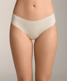 3 culottes brésiliennes invisibles en mélange de polyamide découpées au laser