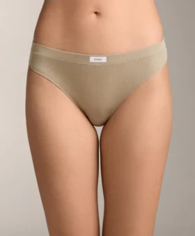 3 culottes classiques en coton mélangé à côtes avec logo