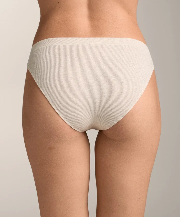 3 culottes classiques en coton mélangé à côtes avec logo 3 culottes classiques en coton mélangé à côtes avec logo