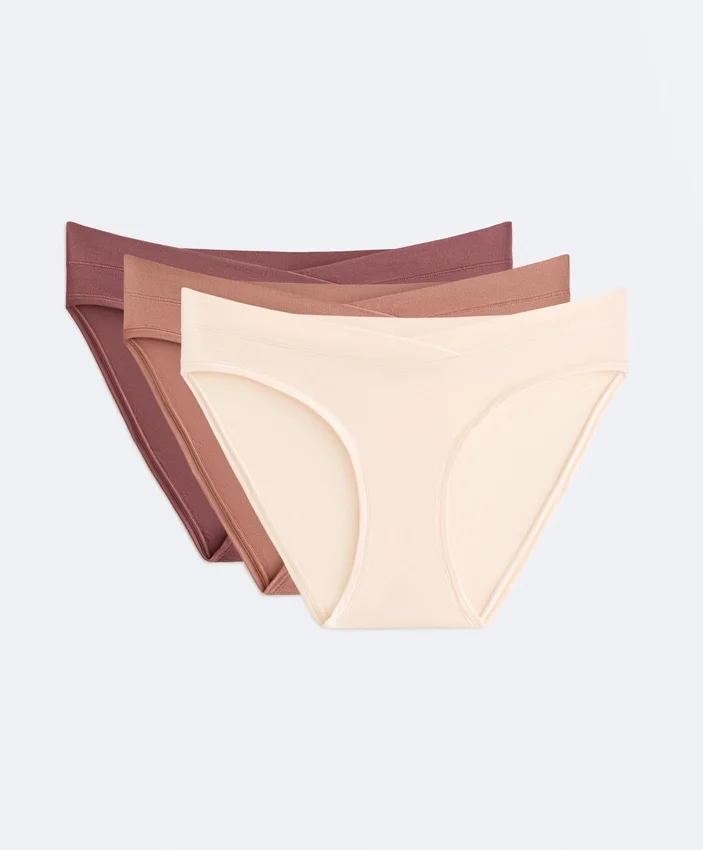 3 culottes classiques en mélange de modal à coupe en V 3 culottes classiques en mélange de modal à coupe en V