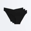 3 culottes de bain classiques en mélange de polyamide sans coutures et à découpe en V 3 culottes de bain classiques en mélange de polyamide sans coutures et à découpe en V