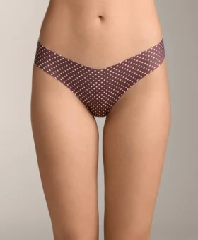 3 Culottes de bikinis classiques invisibles en mélange de polyamide, coupe en V et découpe au laser