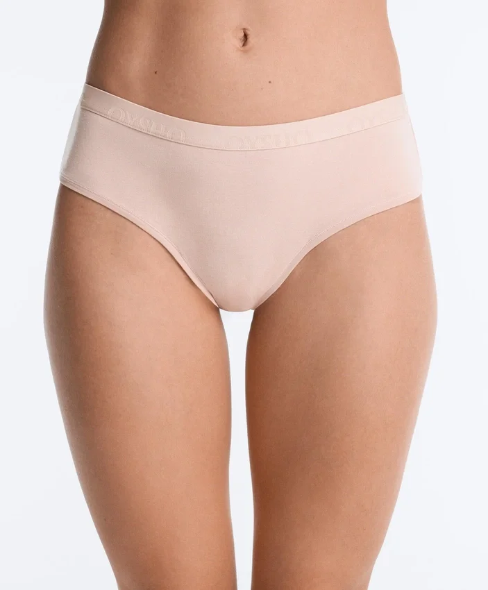 3 culottes taille basse en mélange de coton avec logo 3 culottes taille basse en mélange de coton avec logo