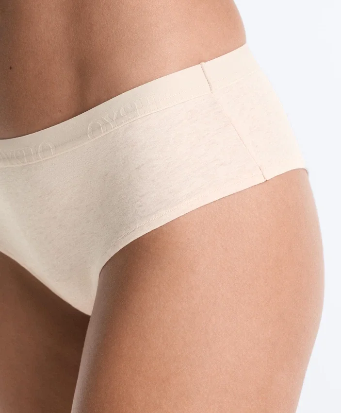 3 culottes taille basse en mélange de coton avec logo 3 culottes taille basse en mélange de coton avec logo
