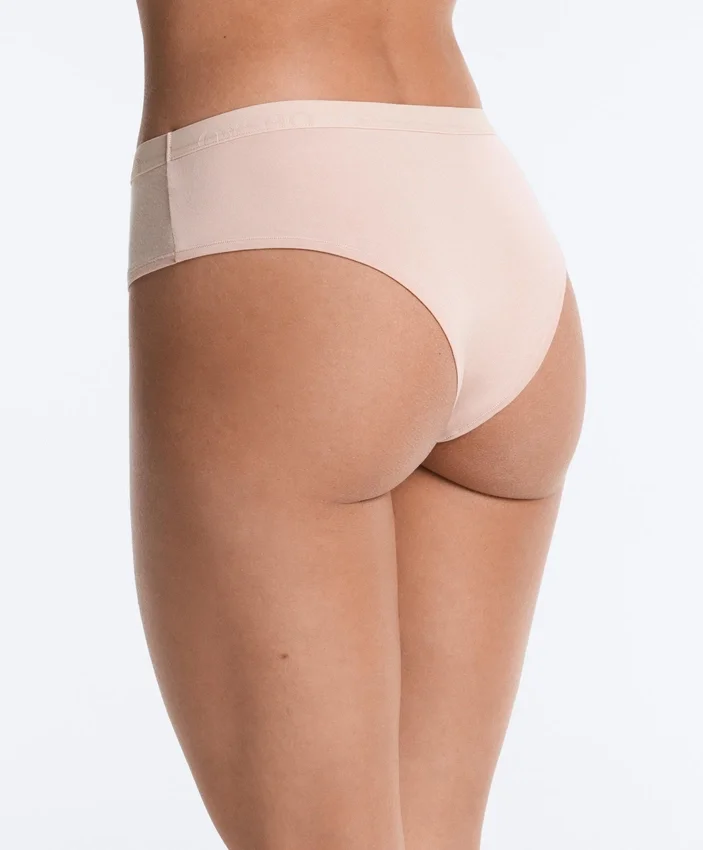 3 culottes taille basse en mélange de coton avec logo 3 culottes taille basse en mélange de coton avec logo