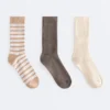 3 paires de chaussettes classiques en mélange de coton 3 paires de chaussettes classiques en mélange de coton