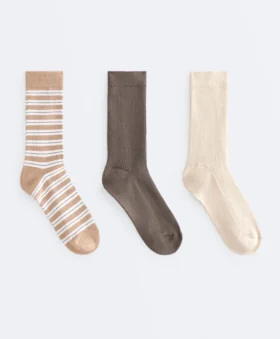 3 paires de chaussettes classiques en mélange de coton