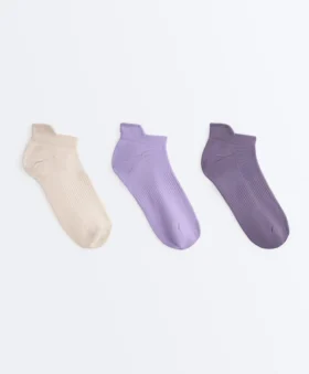 3 paires de chaussettes de sport en mélange de polyamide avec languette au talon