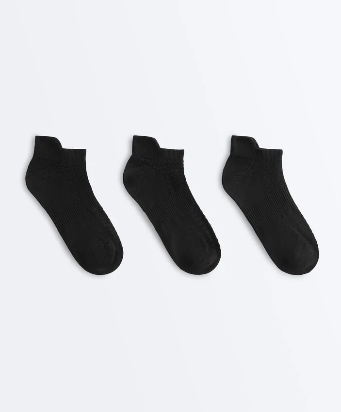 3 paires de chaussettes de sport en mélange de polyamide avec languette au talon 3 paires de chaussettes de sport en mélange de polyamide avec languette au talon