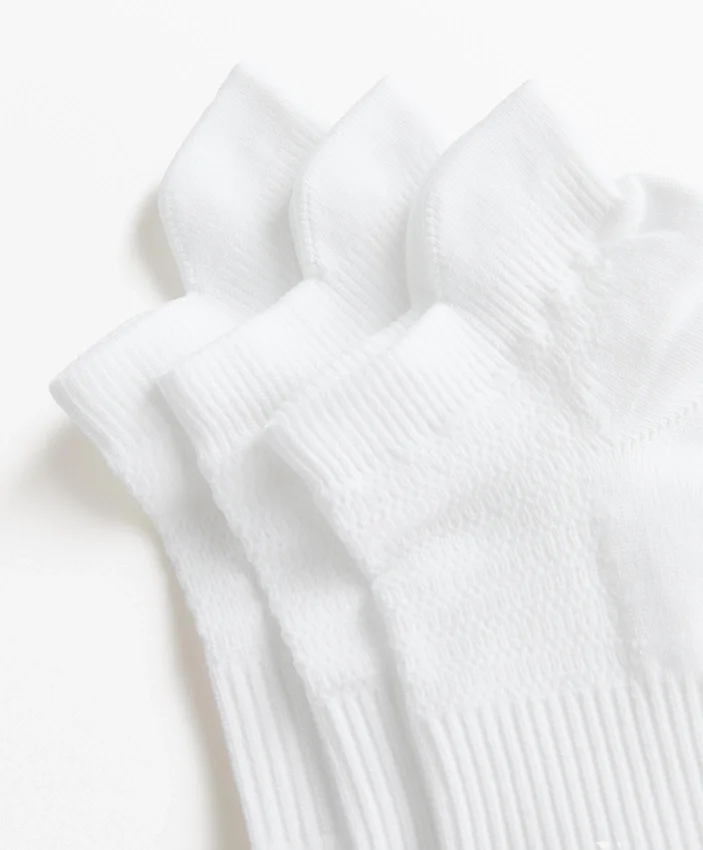 3 paires de chaussettes de sport en mélange de polyamide avec languette au talon 3 paires de chaussettes de sport en mélange de polyamide avec languette au talon