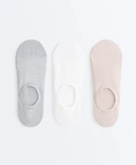 3 paires de chaussettes de sport invisibles montantes en mélange de polyamide