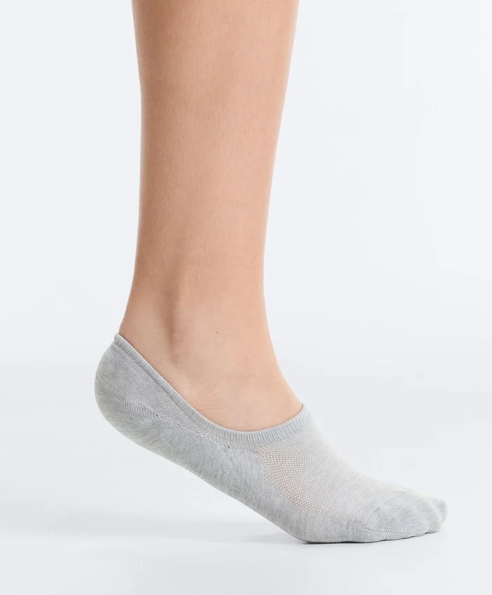 3 paires de chaussettes de sport invisibles montantes en mélange de polyamide 3 paires de chaussettes de sport invisibles montantes en mélange de polyamide