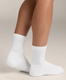 3 paires de chaussettes de sport mi-mollet en coton mélangé