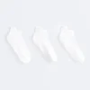 3 paires de chaussettes de sport mi-mollet en coton mélangé avec languette au talon 3 paires de chaussettes de sport mi-mollet en coton mélangé avec languette au talon