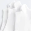 3 paires de chaussettes de sport mi-mollet en coton mélangé avec languette au talon 3 paires de chaussettes de sport mi-mollet en coton mélangé avec languette au talon