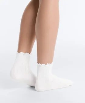 3 paires de chaussettes en coton mélangé avec bord roulé