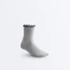 3 paires de chaussettes en coton mélangé avec bord roulé
