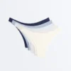 5 culottes brésiliennes en coton côtelé à coupe en U 5 culottes brésiliennes en coton côtelé à coupe en U