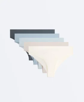5 culottes brésiliennes en mélange de polyamide découpées au laser