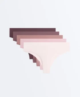 5 culottes brésiliennes invisibles en mélange de polyamide