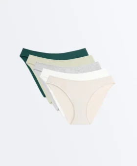 5 culottes classiques en coton côtelé à coupe en U