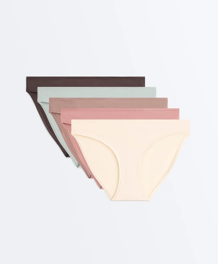 5 culottes classiques en mélange de coton 5 culottes classiques en mélange de coton