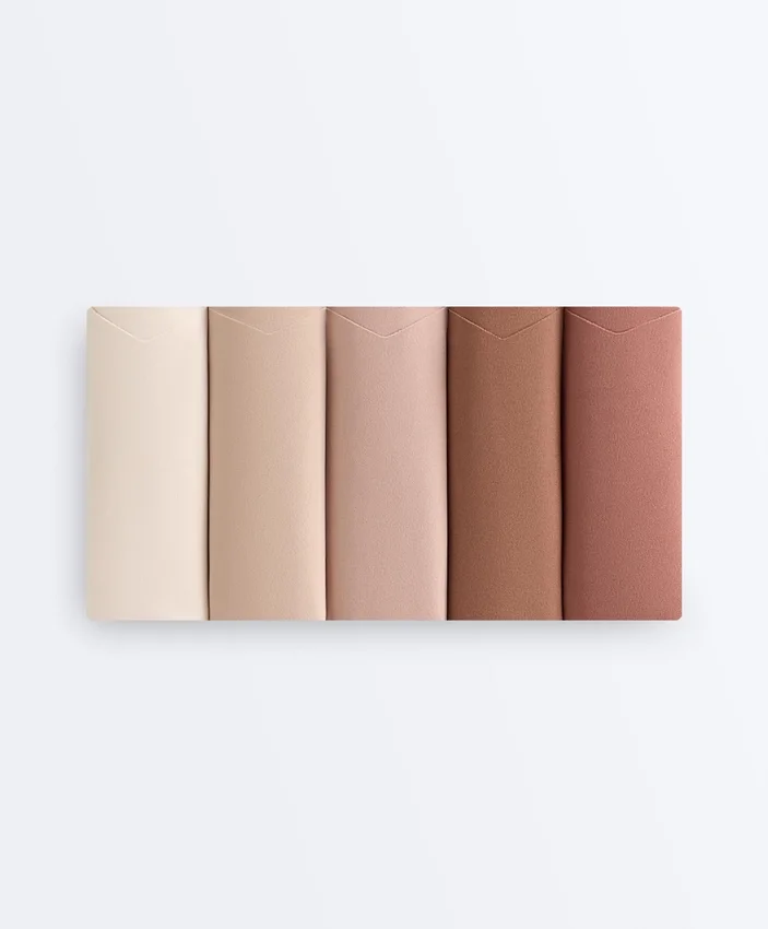 5 culottes classiques en mélange de polyamide invisible Pantone™ à coupe en V 5 culottes classiques en mélange de polyamide invisible Pantone™ à coupe en V