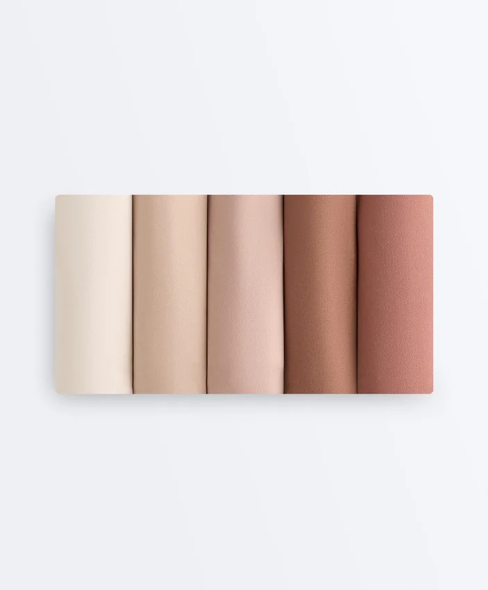 5 culottes taille basse invisibles en mélange de polyamide Pantone™ 5 culottes taille basse invisibles en mélange de polyamide Pantone™