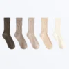 5 paires de chaussettes classiques en coton 5 paires de chaussettes classiques en coton