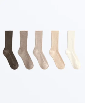 5 paires de chaussettes classiques en coton