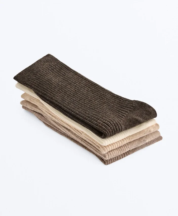 5 paires de chaussettes classiques en coton 5 paires de chaussettes classiques en coton