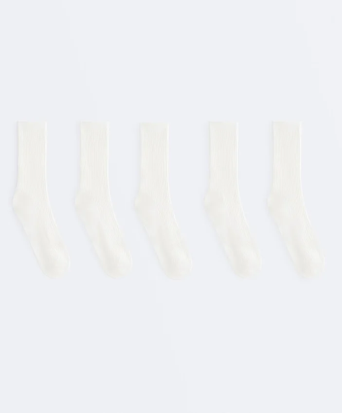 5 paires de chaussettes classiques en mélange de coton 5 paires de chaussettes classiques en mélange de coton