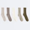 5 paires de chaussettes classiques en mélange de coton 5 paires de chaussettes classiques en mélange de coton