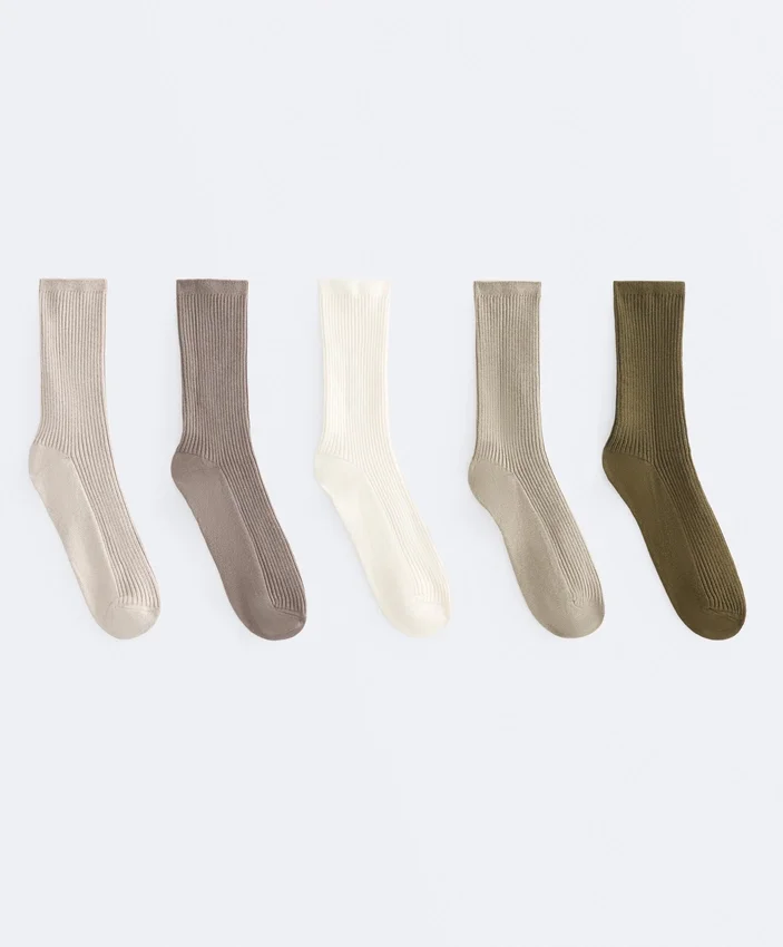 5 paires de chaussettes classiques en mélange de coton 5 paires de chaussettes classiques en mélange de coton